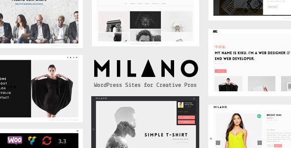 Milano v2.0 - Creative Minimal Portfolio & WooCommerce WordPress Theme