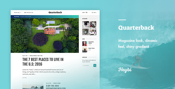 Quarterback: Responsive Magazine Ghost Theme Quarterback: Responsive Magazine Ghost Theme