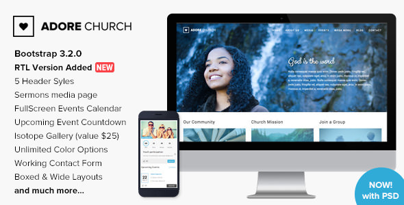 Adore Church v1.3 - Responsive HTML5 Template Adore Church v1.3 - Responsive HTML5 Template