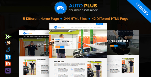 Auto Plus - Car Wash and Car Repair HTML Template Auto Plus - Car Wash and Car Repair HTML Template