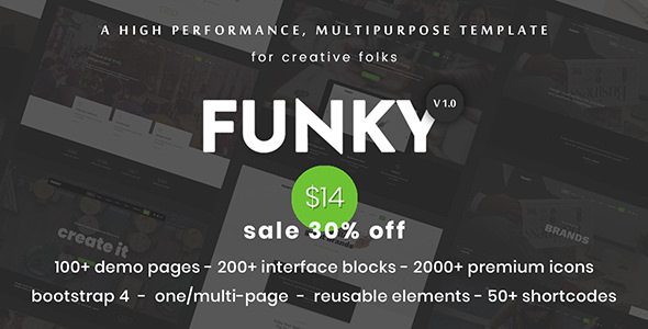 Funky - Professional Creative Multi-Purpose Template Funky - Professional Creative Multi-Purpose Template
