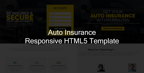 Jr. Auto Insurance Landing Page - Responsive HTML5 Template Jr. Auto Insurance Landing Page - Responsive HTML5 Template