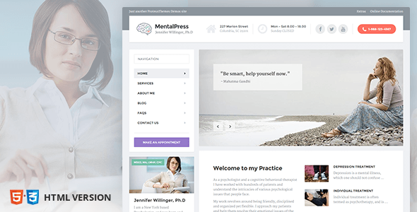 MentalPress - Psychology, Counseling & Medical Website Template MentalPress - Psychology, Counseling & Medical Website Template