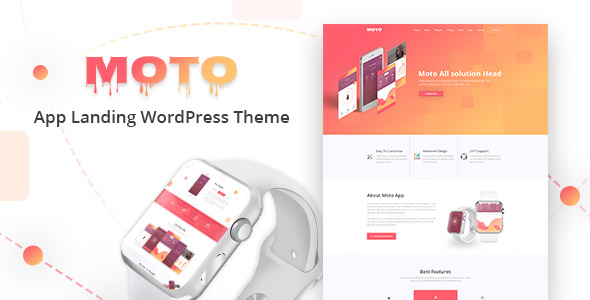 Moto - WordPress Landing Page Theme Moto - WordPress Landing Page Theme