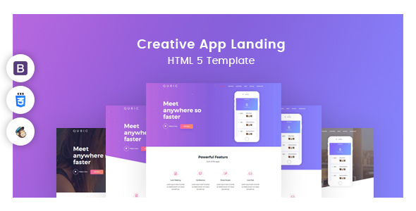 Qubic - App Landing HTML Template Qubic - App Landing HTML Template