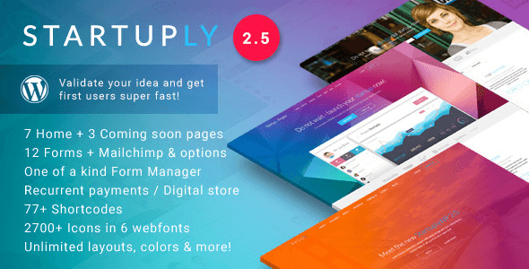 Startuply v2.5.5 - Multi-Purpose Startup Theme Startuply v2.5.5 - Multi-Purpose Startup Theme