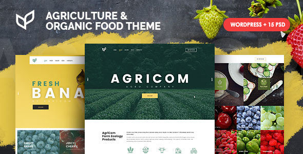 Agricom v1.1.7 - Agriculture and Organic Food WordPress Theme Pack Agricom v1.1.7 - Agriculture and Organic Food WordPress Theme Pack