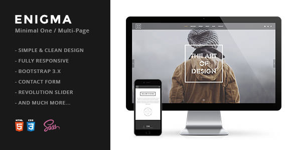 Enigma - Creative Responsive Minimal HTML Template Enigma - Creative Responsive Minimal HTML Template