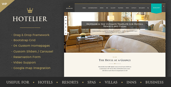 Hotelier v1.0 - Hotel and Travel Booking WordPress Themes Hotelier v1.0 - Hotel and Travel Booking WordPress Themes
