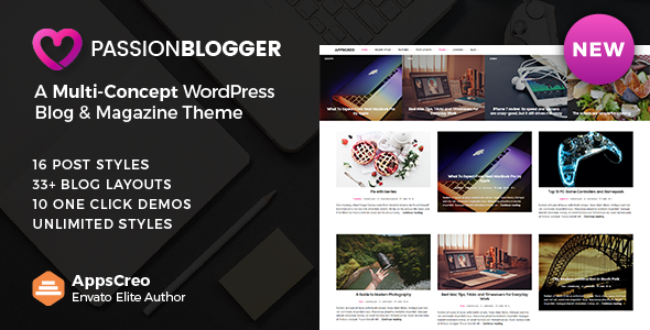 Passion Blogger v1.2 - A Responsive WordPress Theme Passion Blogger v1.2 - A Responsive WordPress Theme