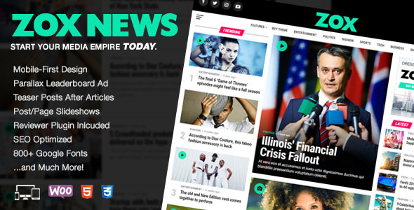Zox News v1.4.0 - Professional WordPress News & Magazine Theme Zox News v1.4.0 - Professional WordPress News & Magazine Theme