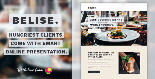 Belise v1.0.9 - Exquisite Minimalist Restaurant Theme Belise v1.0.9 - Exquisite Minimalist Restaurant Theme