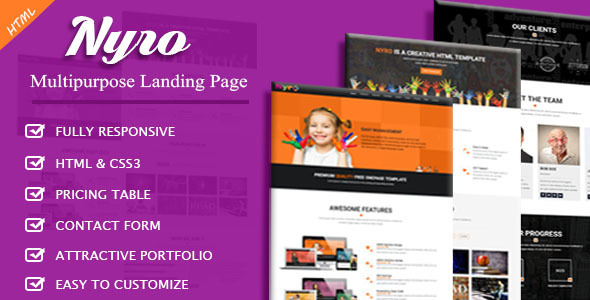 Nyro - Multipurpose Landing Page Nyro - Multipurpose Landing Page