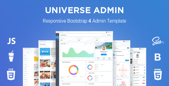 UniverseAdmin - Powerful & Responsive Bootstrap 4 Admin Template UniverseAdmin - Powerful & Responsive Bootstrap 4 Admin Template