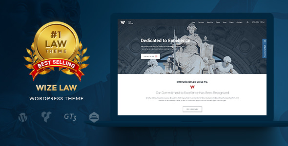 WizeLaw v1.0.10 - Lawyer & Attorney Business WordPress WizeLaw v1.0.10 - Lawyer & Attorney Business WordPress
