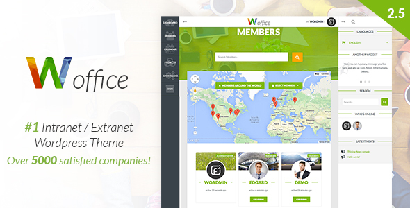 Woffice v2.5.8 - Intranet/Extranet WordPress Theme Woffice v2.5.8 - Intranet/Extranet WordPress Theme
