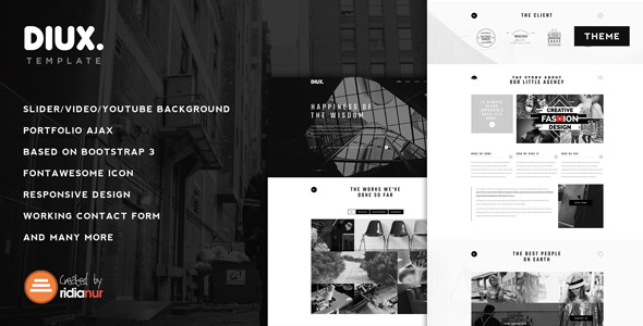 Diux v1.3 - Responsive One Page Portfolio Theme Diux v1.3 - Responsive One Page Portfolio Theme