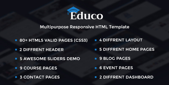 Educo - Elearning, Education Bootstrap Html Template Educo - Elearning, Education Bootstrap Html Template