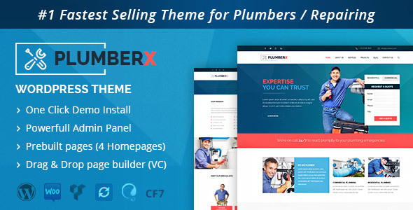 Plumber v2.51 - Construction and Repairing WordPress Theme Plumber v2.51 - Construction and Repairing WordPress Theme