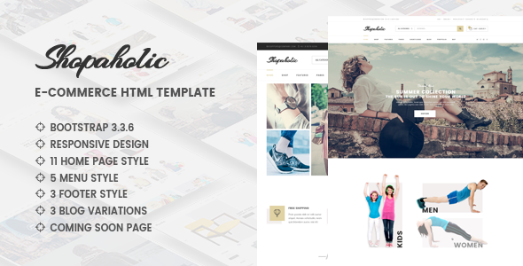 Shopaholic v1.0 - Responsive Multipurpose eCommerce HTML5 Template Shopaholic v1.0 - Responsive Multipurpose eCommerce HTML5 Template