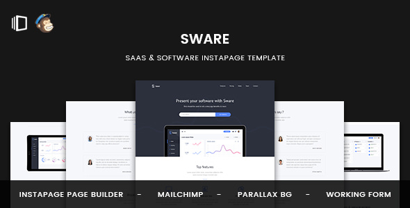 Sware - SaaS & Software Instapage Template Sware - SaaS & Software Instapage Template