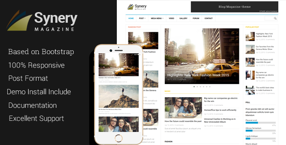 Synery - Responsive Magazine News Drupal Theme Synery - Responsive Magazine News Drupal Theme