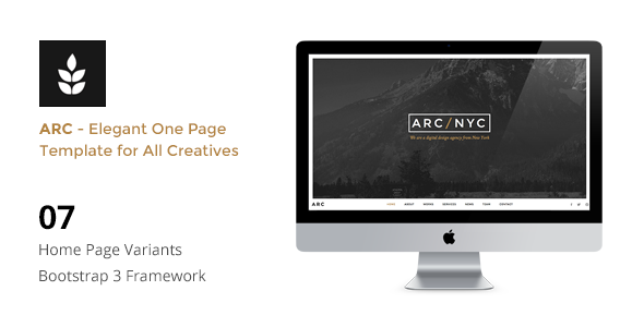 ARC v2.0 - Creative One Page HTML5 Template ARC v2.0 - Creative One Page HTML5 Template