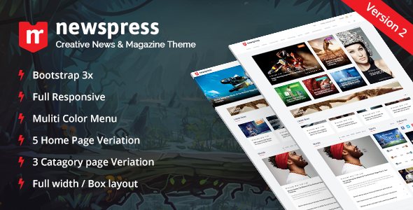 NewsPress v2.1 - Bootstrap News / Magazine Template NewsPress v2.1 - Bootstrap News / Magazine Template