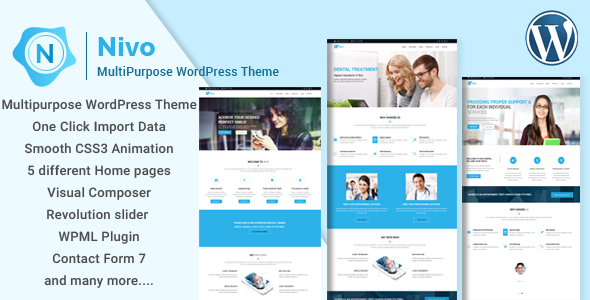 Nivo v1.0.1 - Responsive Creative MultiPurpose WordPress Theme Nivo v1.0.1 - Responsive Creative MultiPurpose WordPress Theme