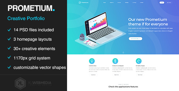 Prometium v1.0 - Multi-Purpose PSD template Prometium v1.0 - Multi-Purpose PSD template