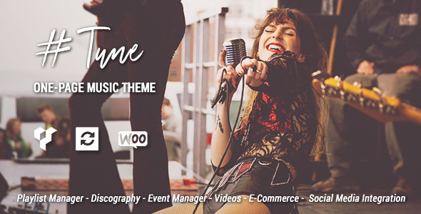 Tune v1.7.0 - One-Page Music WordPress Theme Tune v1.7.0 - One-Page Music WordPress Theme