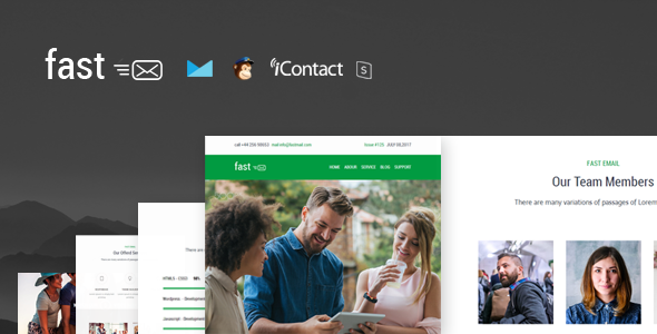 Fast - Responsive E-mail Template + Online Access Fast - Responsive E-mail Template + Online Access