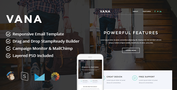 Vana v1.0 - Responsive Email + StampReady Builder Vana v1.0 - Responsive Email + StampReady Builder