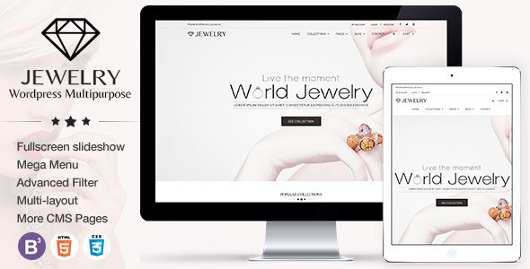 Jewelry v3.0.1 - Responsive WordPress Theme Jewelry v3.0.1 - Responsive WordPress Theme