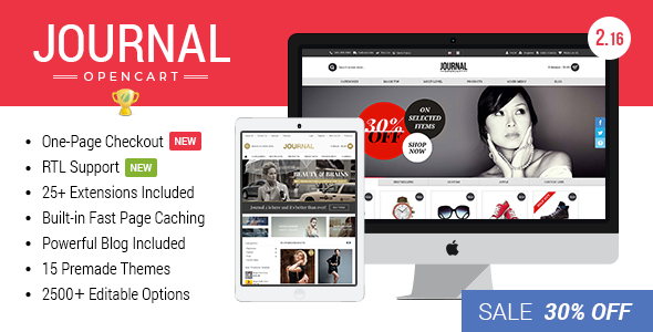 Journal v2.16.4 - Advanced Opencart Theme Journal v2.16.4 - Advanced Opencart Theme