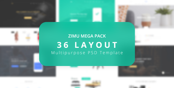 ZIMU Multipurpose - PSD Web Template
