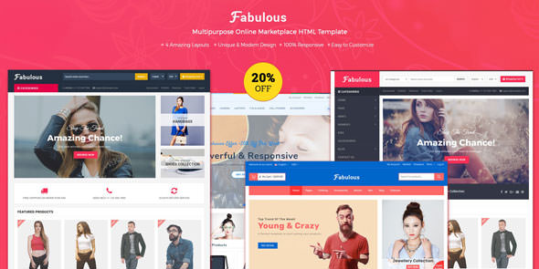 Fabulous - Multipurpose eCommerce HTML Template Fabulous - Multipurpose eCommerce HTML Template