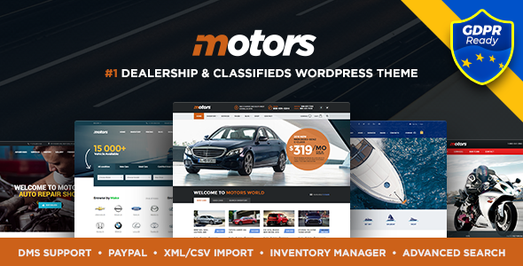 Motors v4.1.2 - Automotive, Cars, Vehicle, Boat Dealership Motors v4.1.2 - Automotive, Cars, Vehicle, Boat Dealership