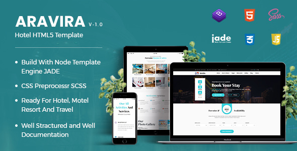 Aravira - Hotel HTML Template Aravira - Hotel HTML Template
